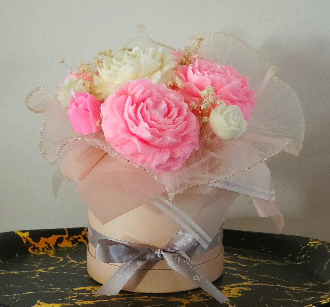 Peony Candle Bouquet