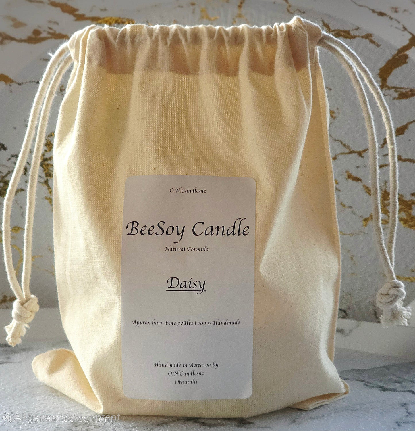 Daisy - Sparkling Floral Scent Beesoy candle with a Hint of Summer Air