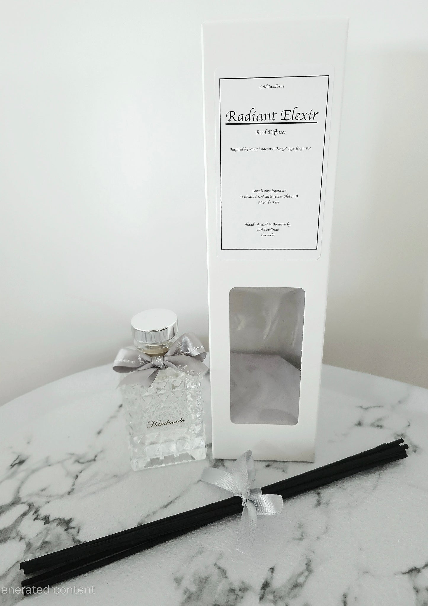 Radiant Elixir – Luxury Reed Diffuser (Inspired by Baccarat Rouge)