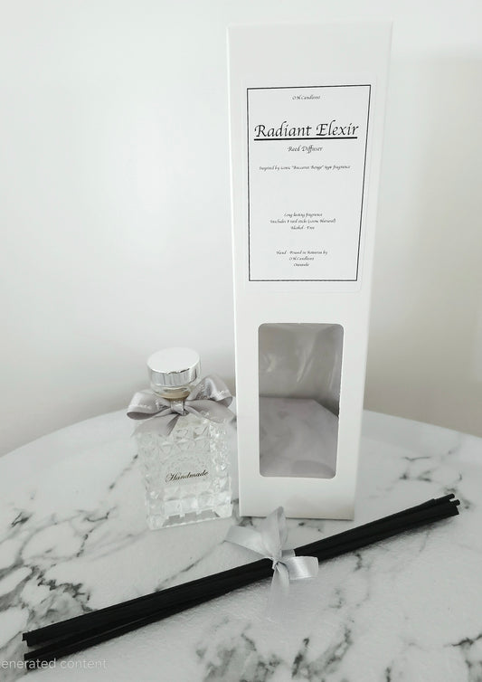 Radiant Elixir – Luxury Reed Diffuser (Inspired by Baccarat Rouge)